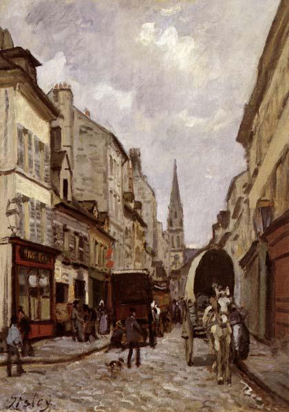 Alfred Sisley La Grande-Rue,Argenteuil Sweden oil painting art